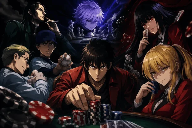 اليكم قائمة بأفضل 10 انميات مقامرة على الإطلاق من انميات