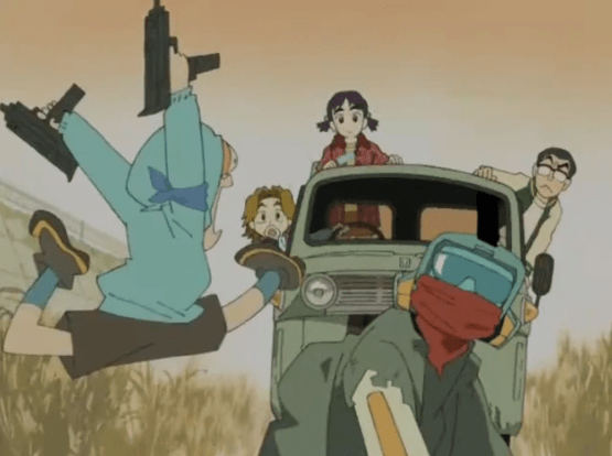 صورة من انمي المراهقة والبلوغ فلكل flcl أو fooly cooly