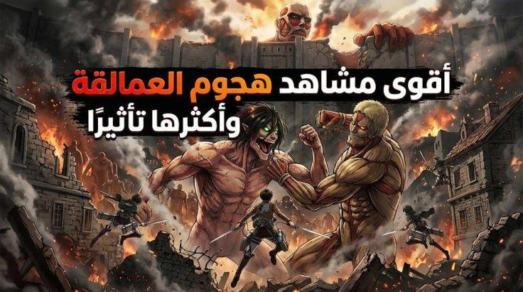 أقوى مشاهد هجوم العمالقة وأكثرها تأثيرًا