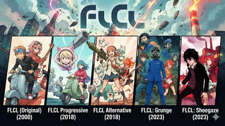 ترتيب مشاهدة فلكل (FLCL) كيف تشاهد جميع الأجزاء بالترتيب الصحيح؟